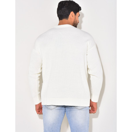 Pull fin à col rond