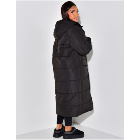 Wende-Daunenjacke mit Pelzfutter