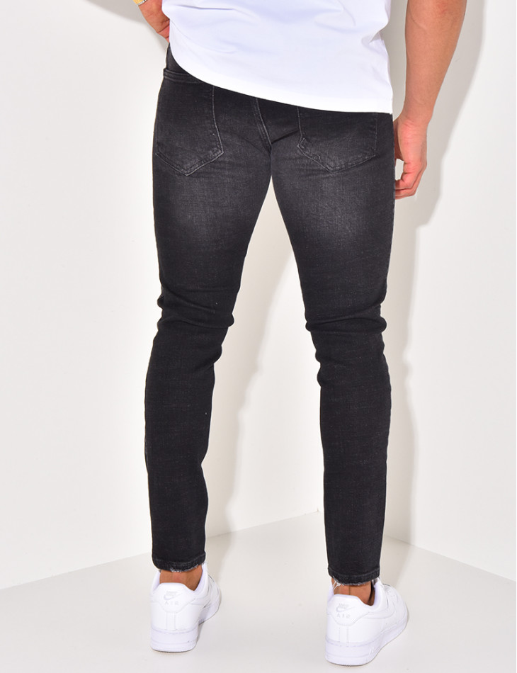 Jeans destroy délavé