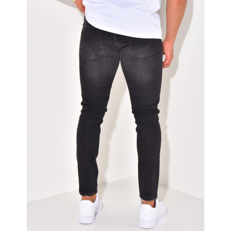 Jeans destroy délavé