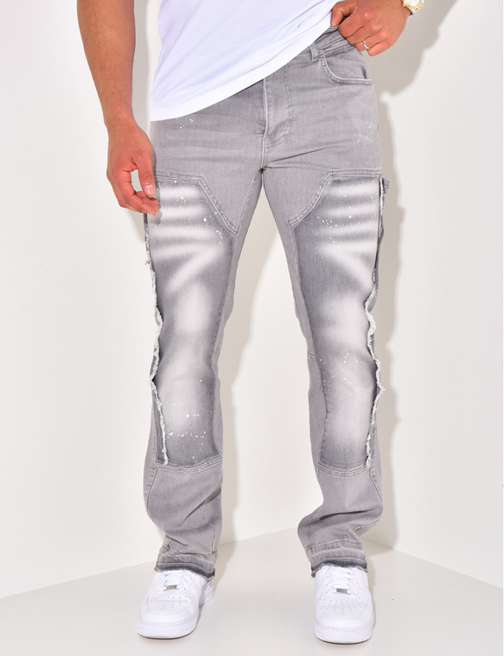 Sweat Project X Paris - Col Rond - Imprimé Taches De Peinture - 88% Coton