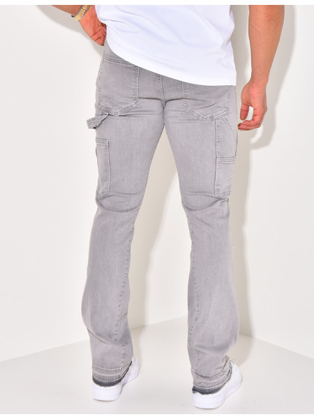 Jeans à tâches de peinture