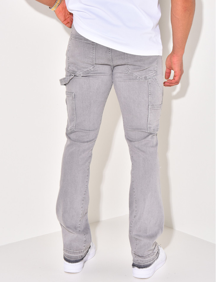 Jeans à tâches de peinture