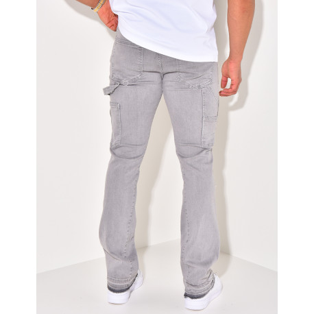 Jeans à tâches de peinture