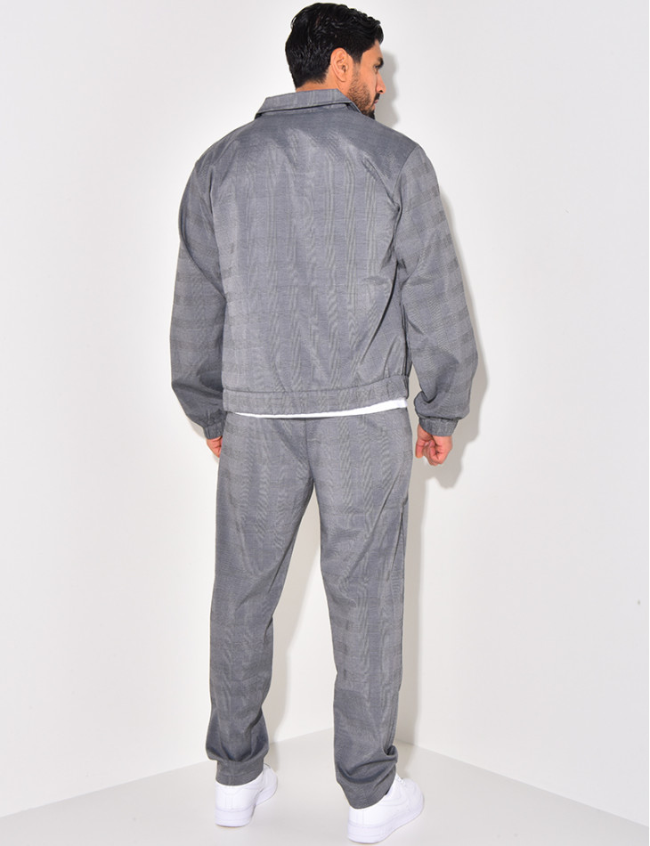 Ensemble pantalon et veste à carreaux