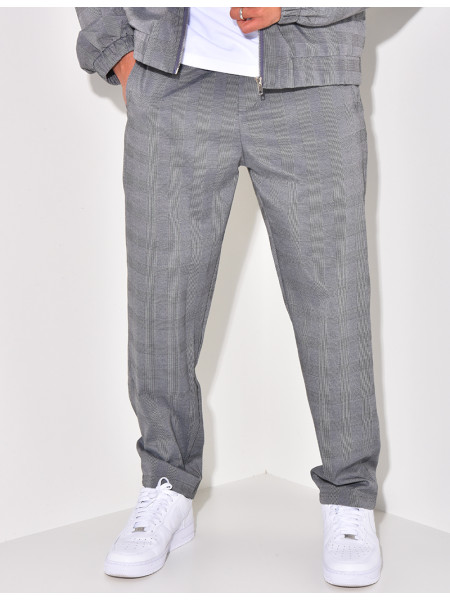 Ensemble pantalon et veste à carreaux