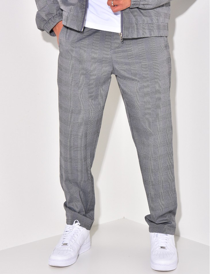 Ensemble pantalon et veste à carreaux