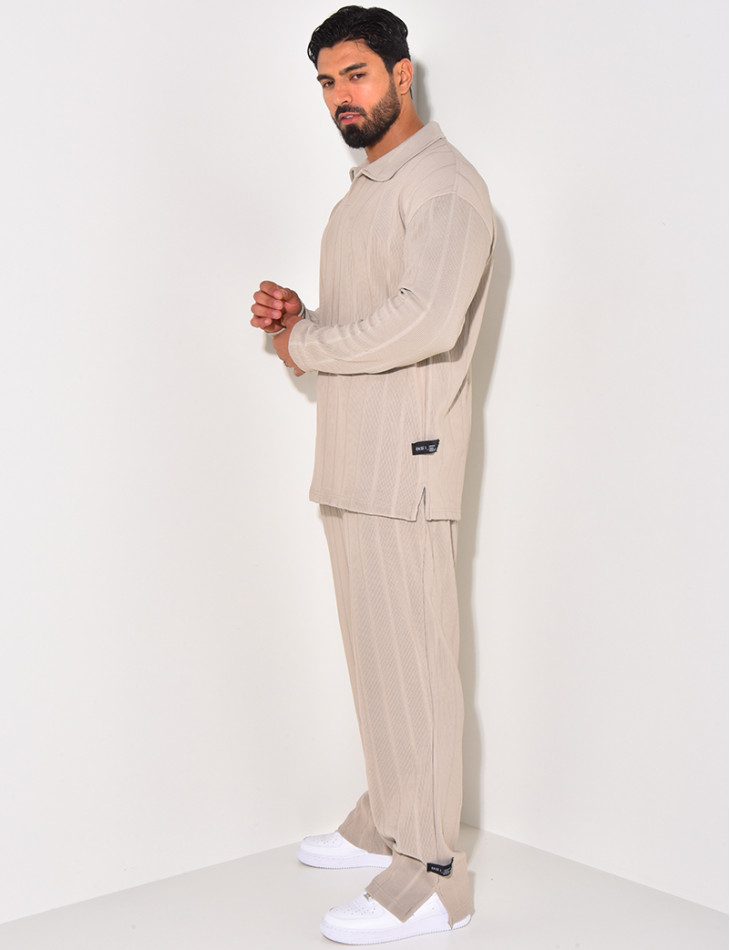Ensemble pantalon et pull à col