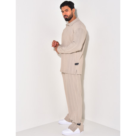 Ensemble pantalon et pull à col