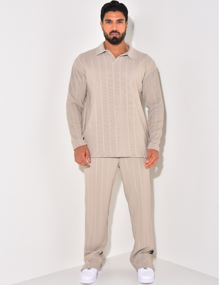 Ensemble pantalon et pull à col
