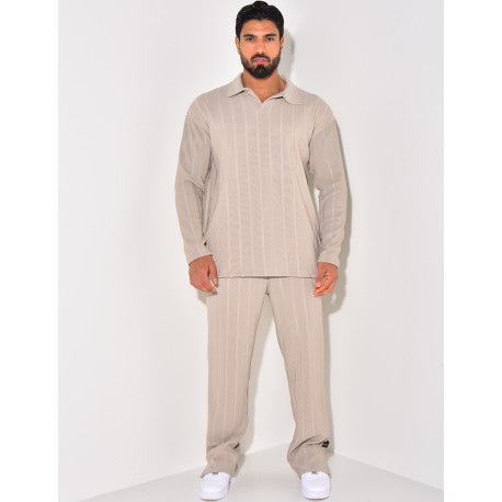 Ensemble pantalon et pull à col