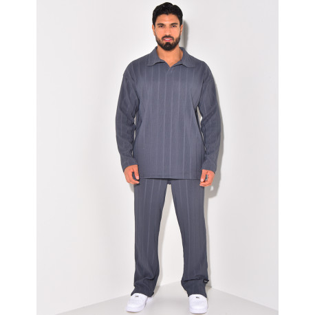 Ensemble pantalon et pull à col