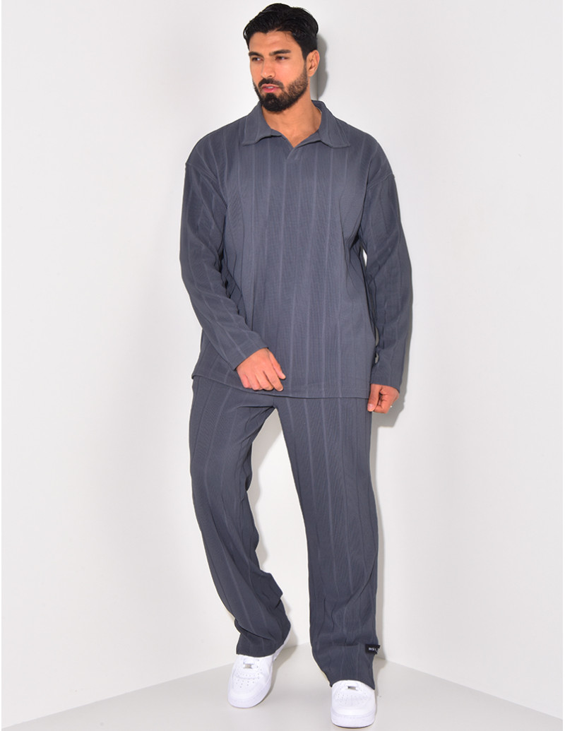 Ensemble pantalon et pull à...