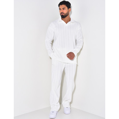 Ensemble pantalon et pull à col