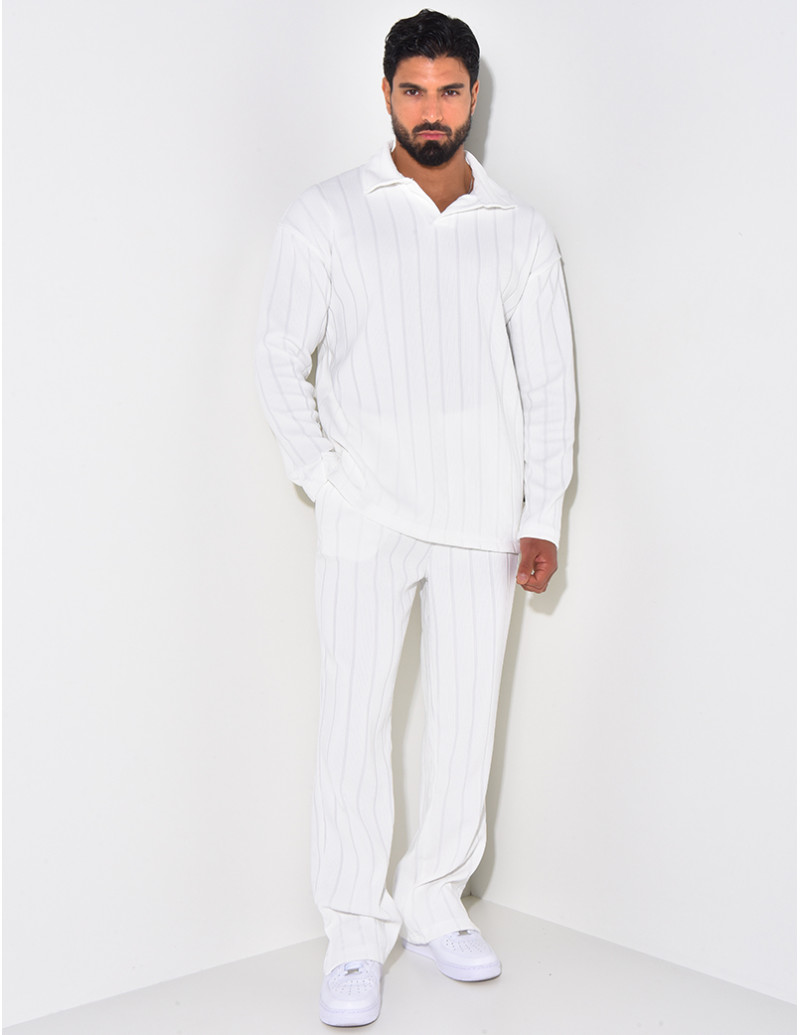 Ensemble pantalon et pull à...