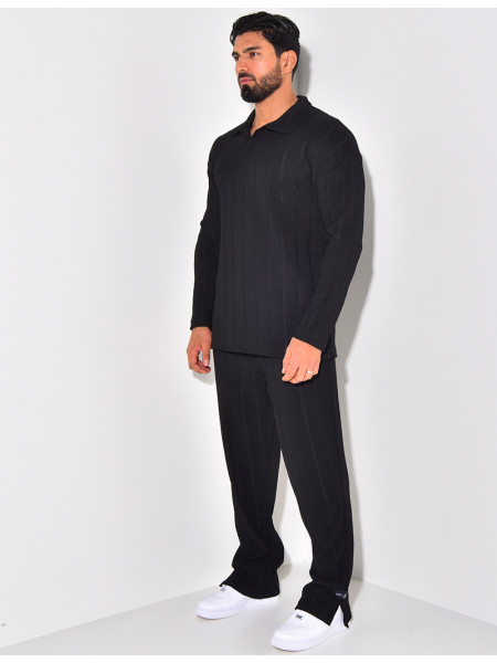 Ensemble pantalon et pull à col