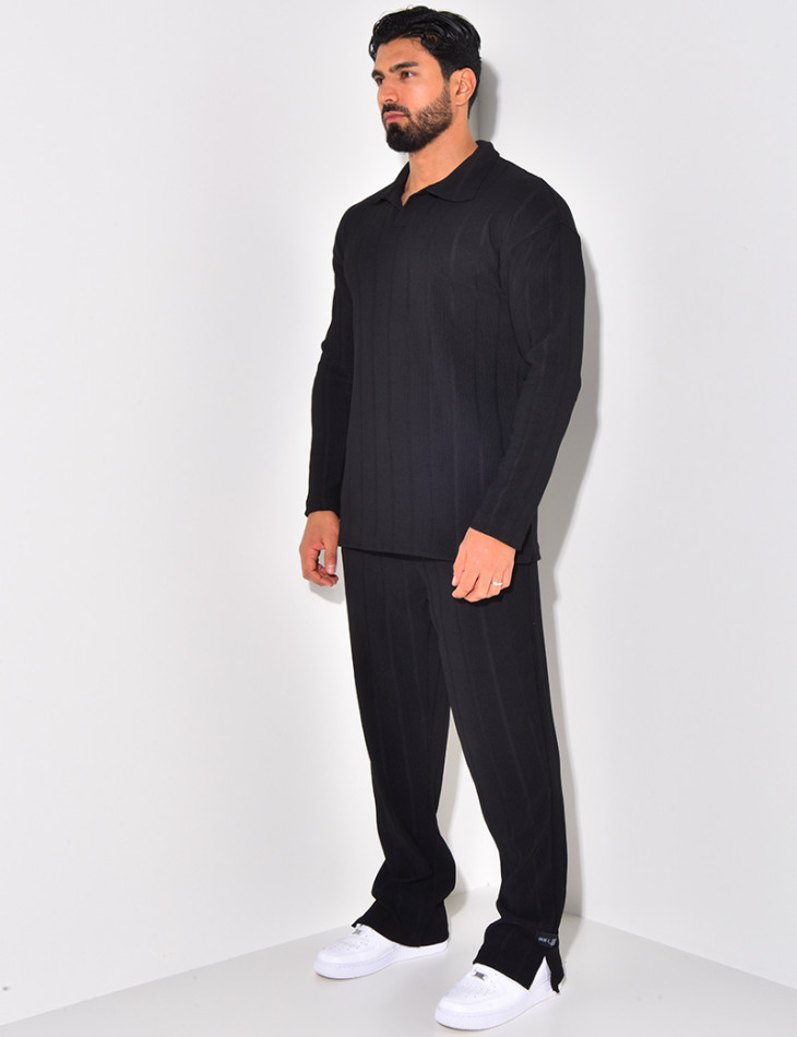 Ensemble pantalon et pull à col