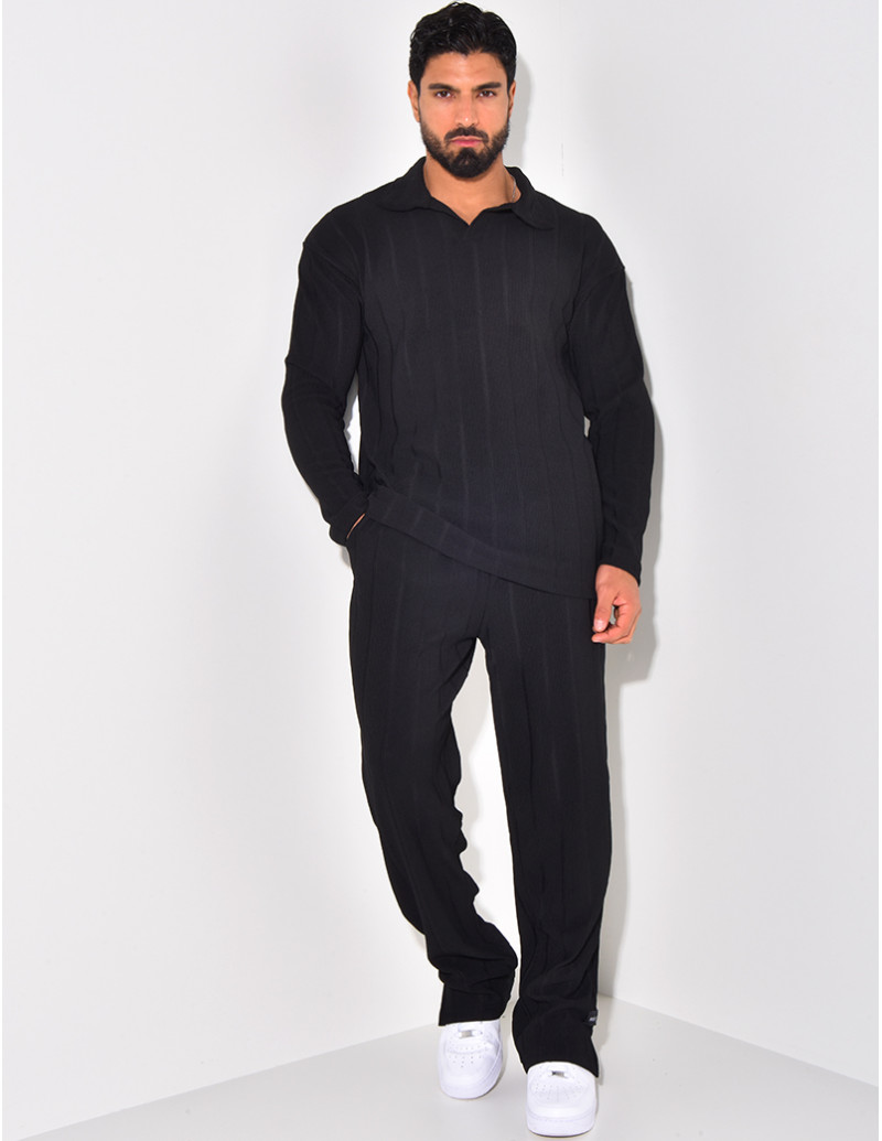 Ensemble pantalon et pull à...