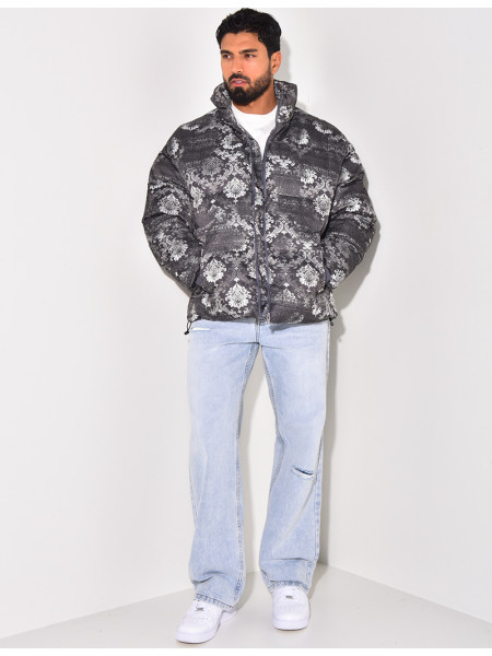 Doudoune imprimé floral