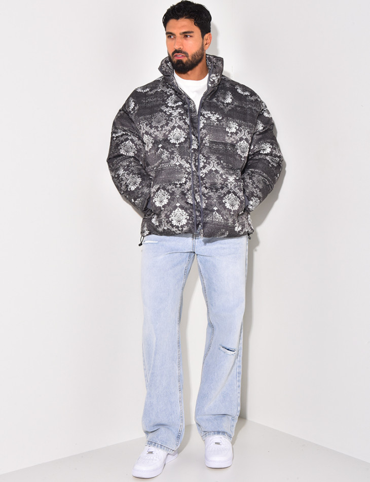 Doudoune imprimé floral