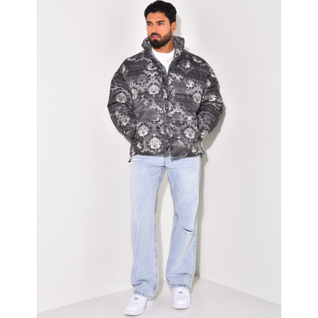 Doudoune imprimé floral