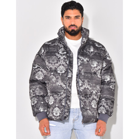 Doudoune imprimé floral