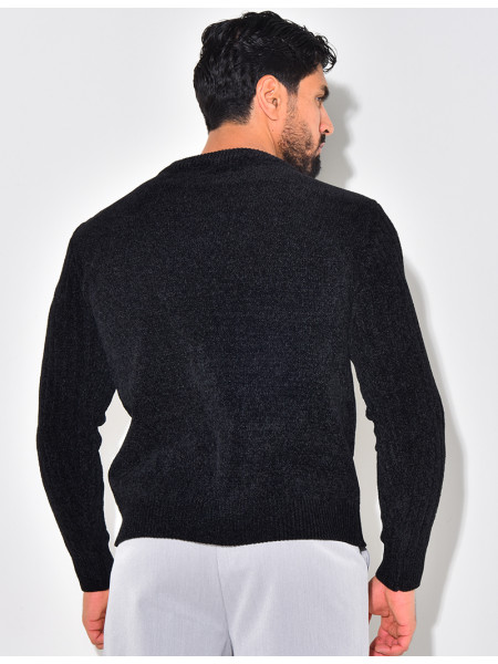 Pull en laine tressé