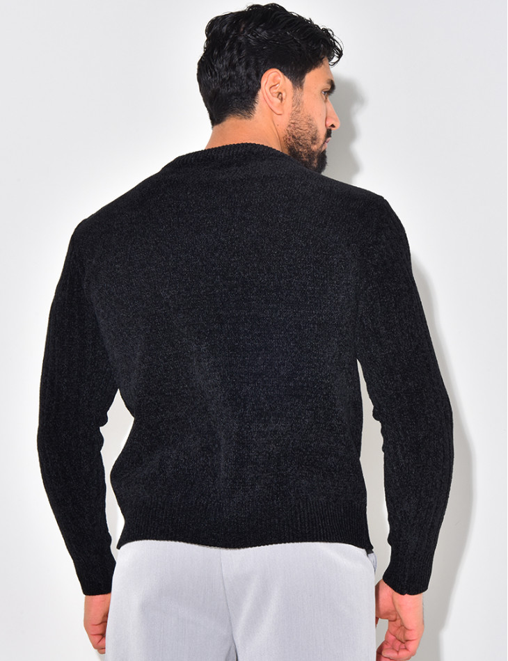 Pull en laine tressé