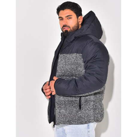 Doudoune bi-matière