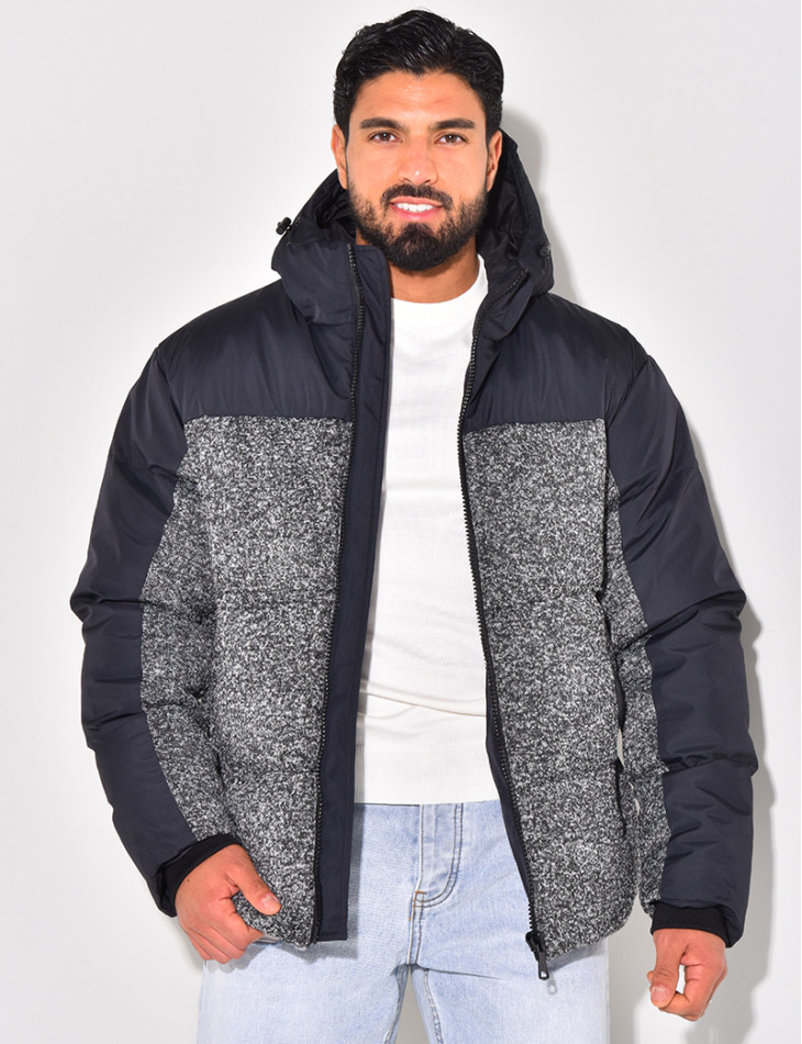 Doudoune bi-matière