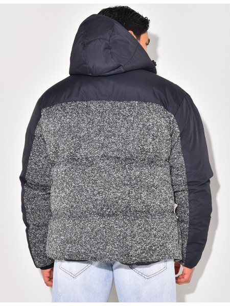 Doudoune bi-matière