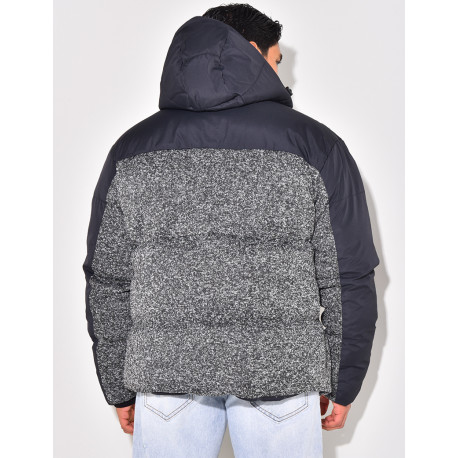 Doudoune bi-matière