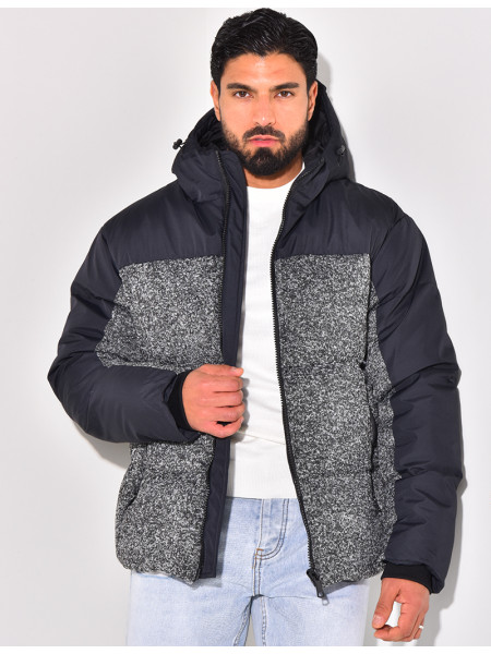 Doudoune bi-matière