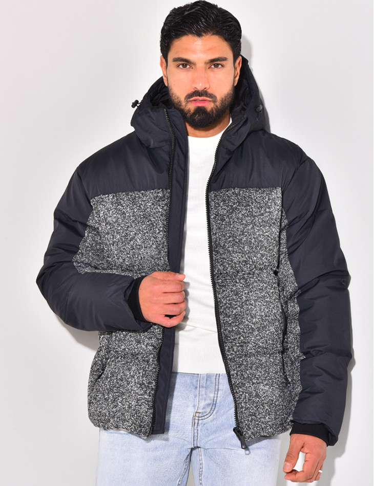 Doudoune bi-matière