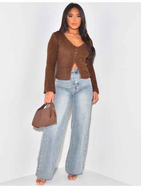 Gilet tout doux à boutons