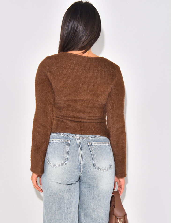 Gilet tout doux à boutons