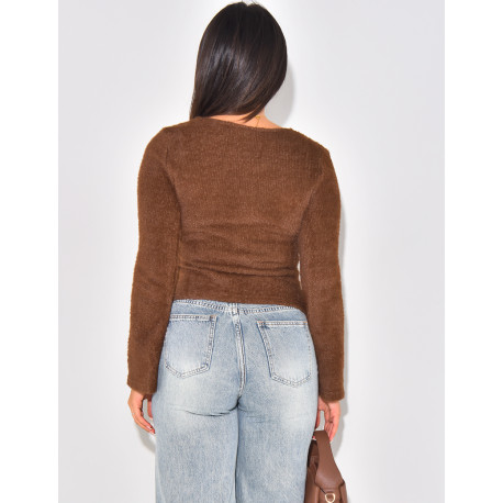 Gilet tout doux à boutons