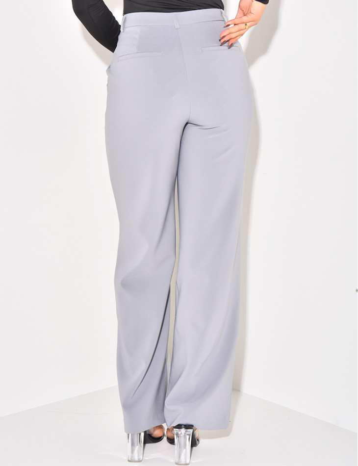 Pantalon de tailleur coupe droite
