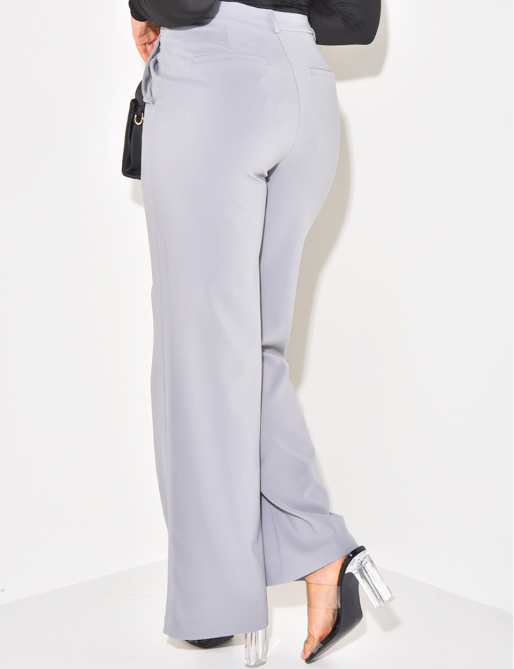 Pantalon de tailleur coupe droite