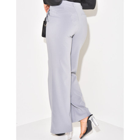 Pantalon de tailleur coupe droite