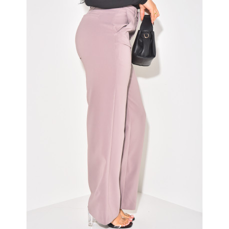 Pantalon de tailleur coupe droite