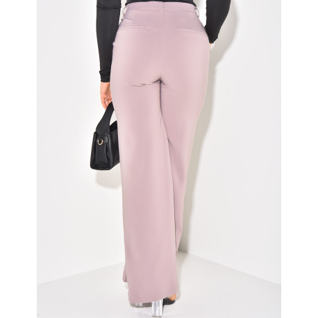 Pantalon de tailleur coupe droite