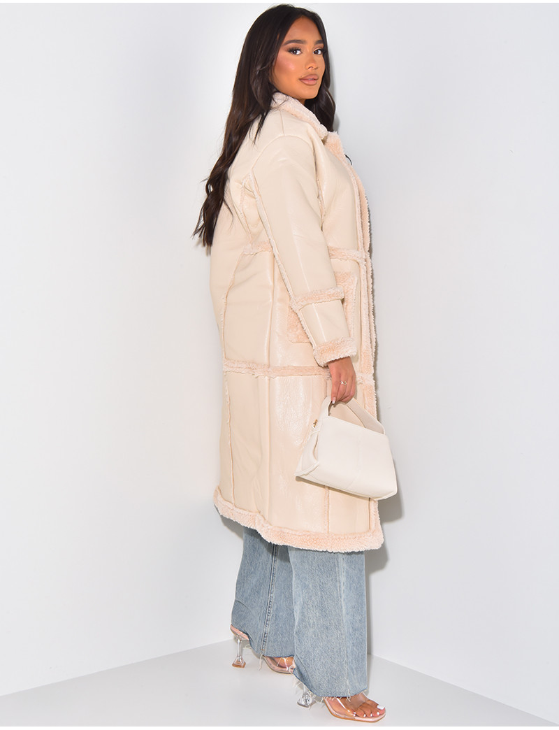 Kunstledermantel Steppmantel Aus Kunstleder Petite Kunstleder