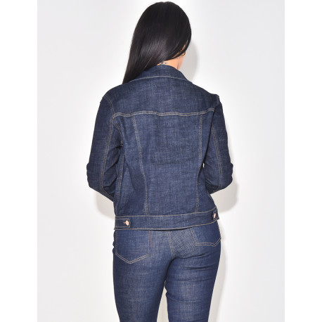 Veste en jeans bleu brut