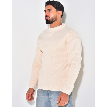 Pull en laine uni