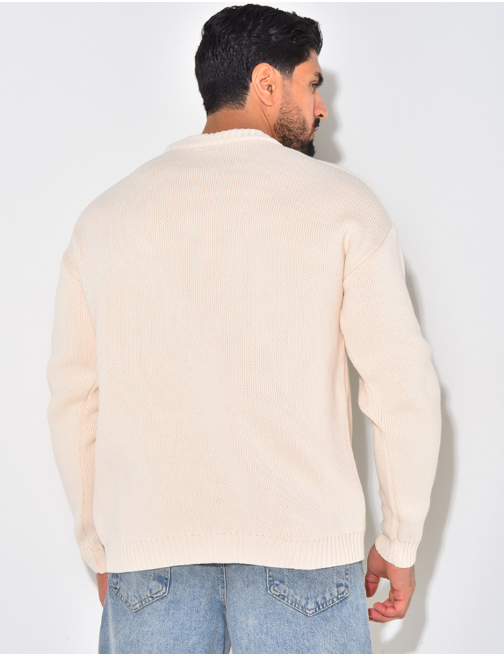 Pull en laine uni
