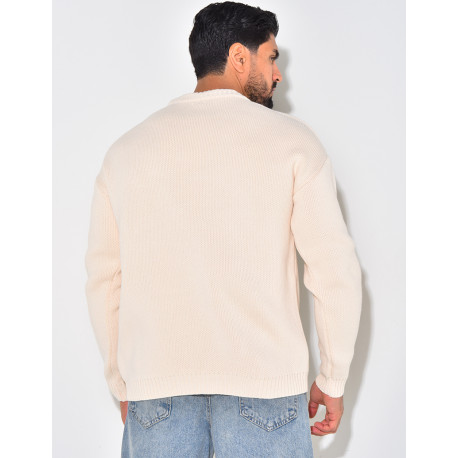 Pull en laine uni
