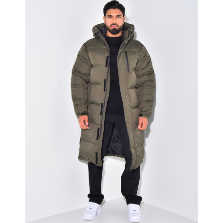 Lange Herren-Daunenjacke