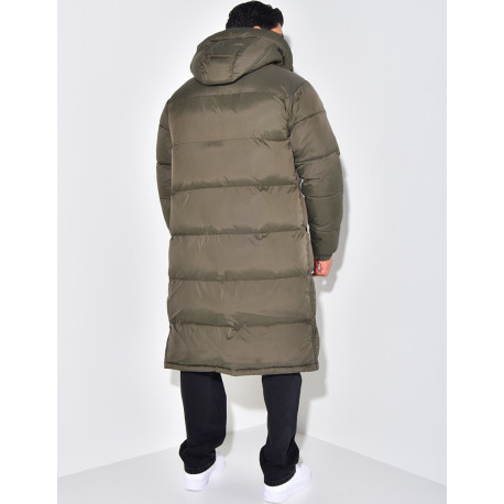 Lange Herren-Daunenjacke