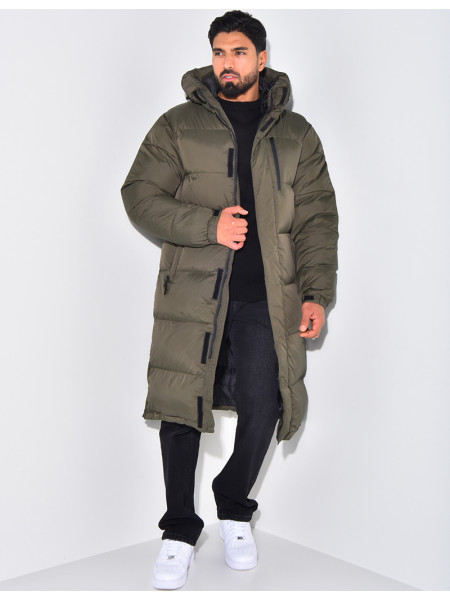 Lange Herren-Daunenjacke